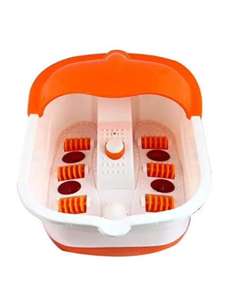 Foot Spa Bath And Roller Foot Massager Orange