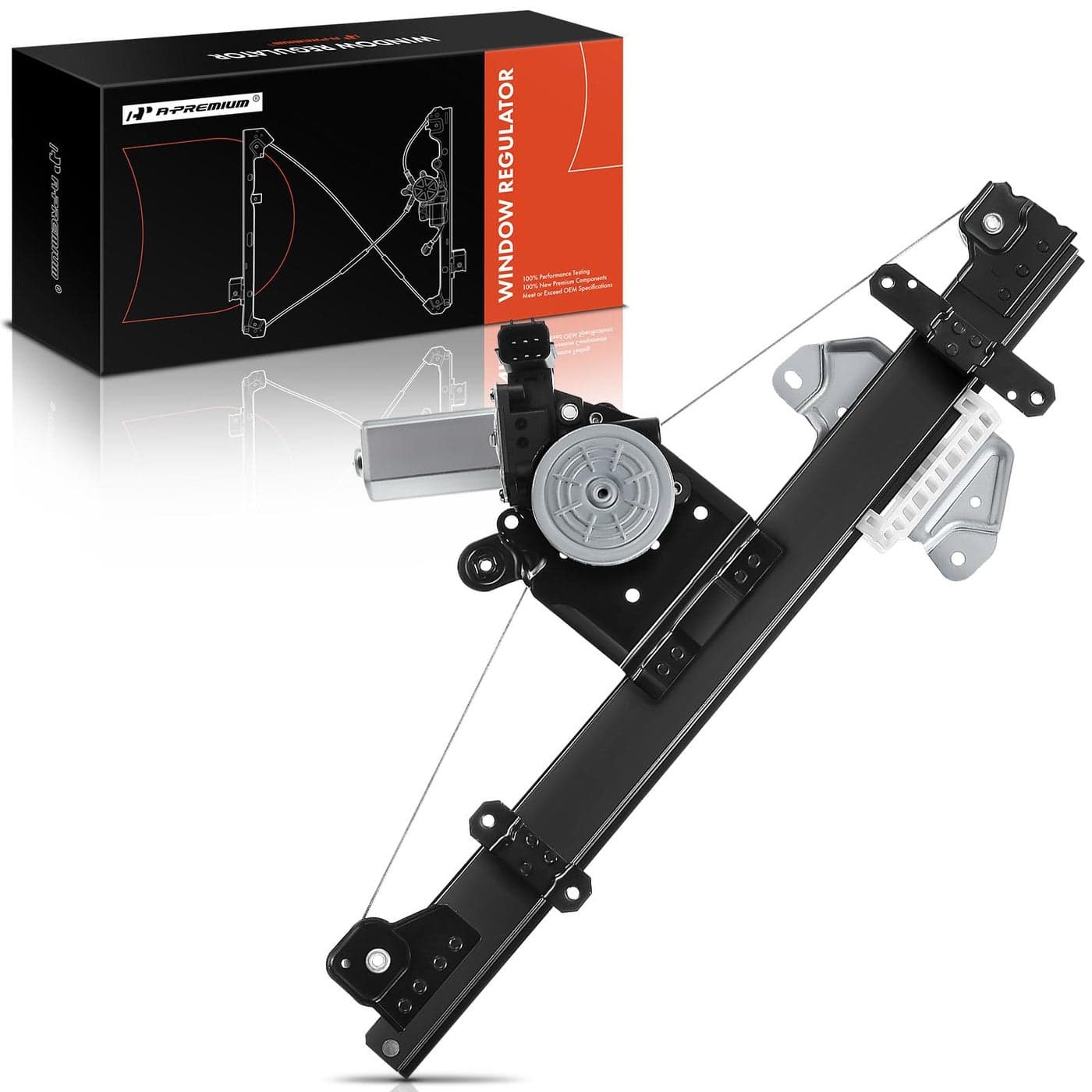 APremium Power Window Regulator with Motor Compatible with Nissan Sentra 20132019 Front Left with Express Up Or Down