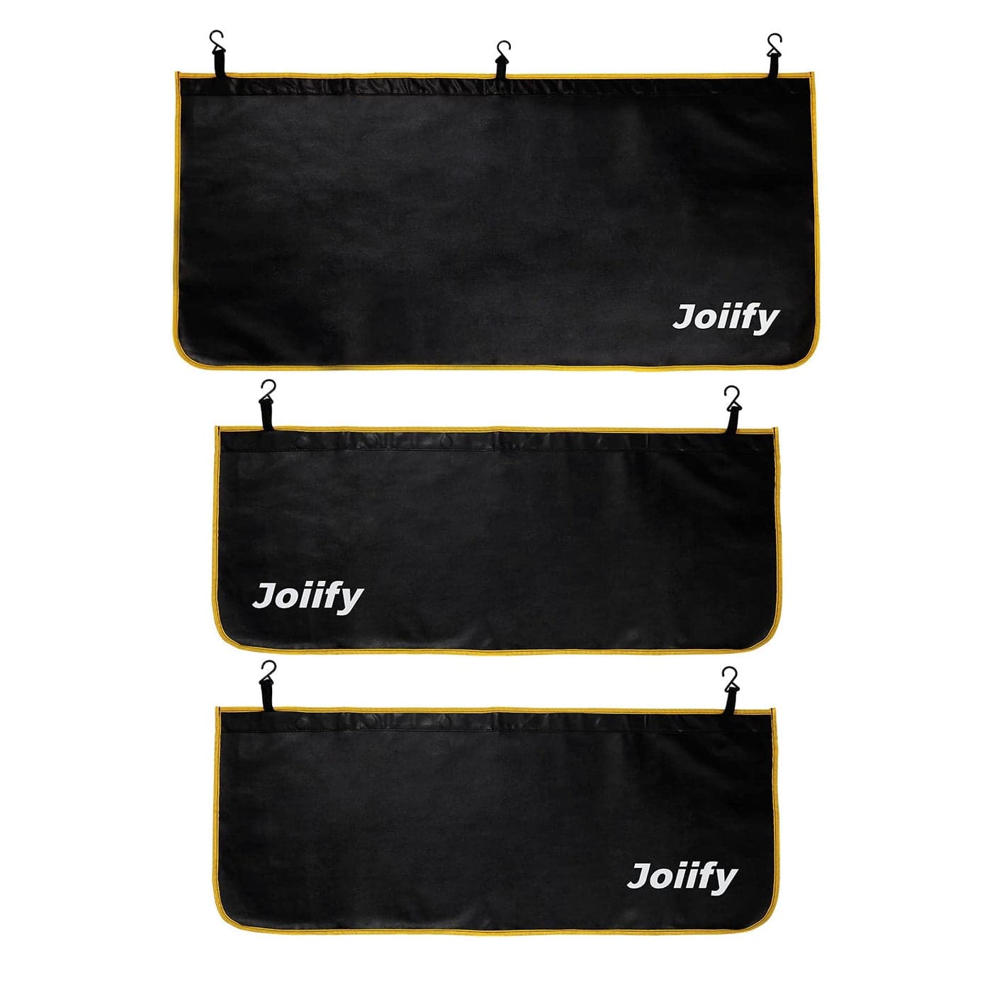 Joiify 3 Pcs Fender Covers for Mechanics 25 Strong Magnets Microfiber Leather Car Fender Protector Mats Size L