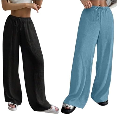 GRECIILOOKS Women's Loose High Rise Trouser | High-Waist Korean Pants | Formal Track Pant | Cargo Style Baggy Trendy (Available in Plus Size and Combo Pack of 2)