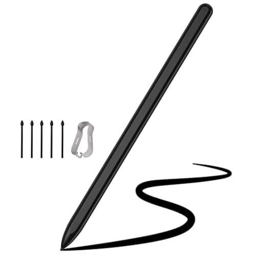 T Teclusive Smart Stylus Pen Compatible for Galaxy Tab S10 Ultra / S10 Plus / S9 Ultra Plus / S9 FE / S8 Ultra Plus / S7 FE / S6 Lite Galaxy Book | Nibs with Tool | Palm Rejection | for S Series Tab
