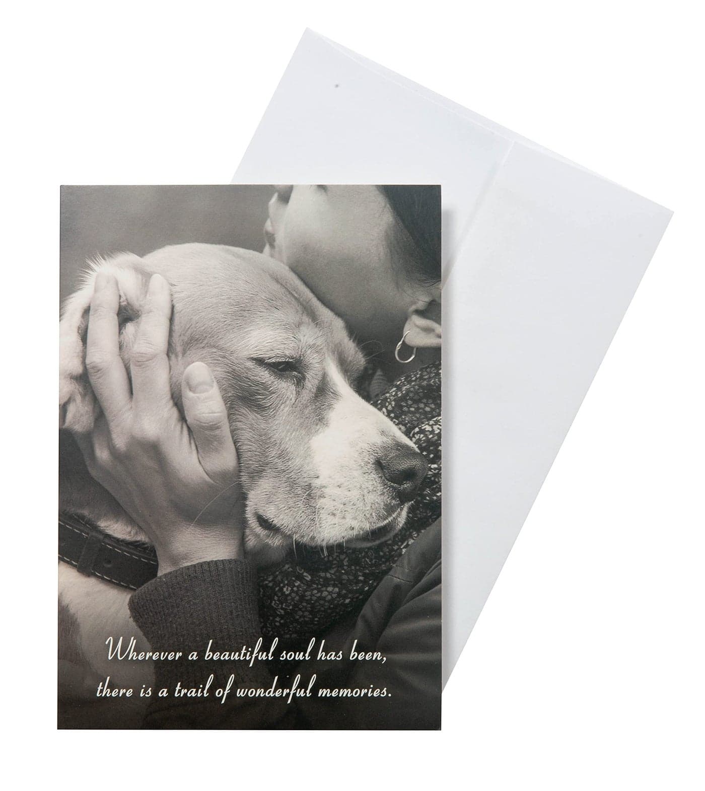 Dog Speak Pet Sympathy Card – “Wherever a Beautiful Soul Has Been...” – Thoughtful Pet Loss Memorial Card with Envelope – 4.75" x 6.75"