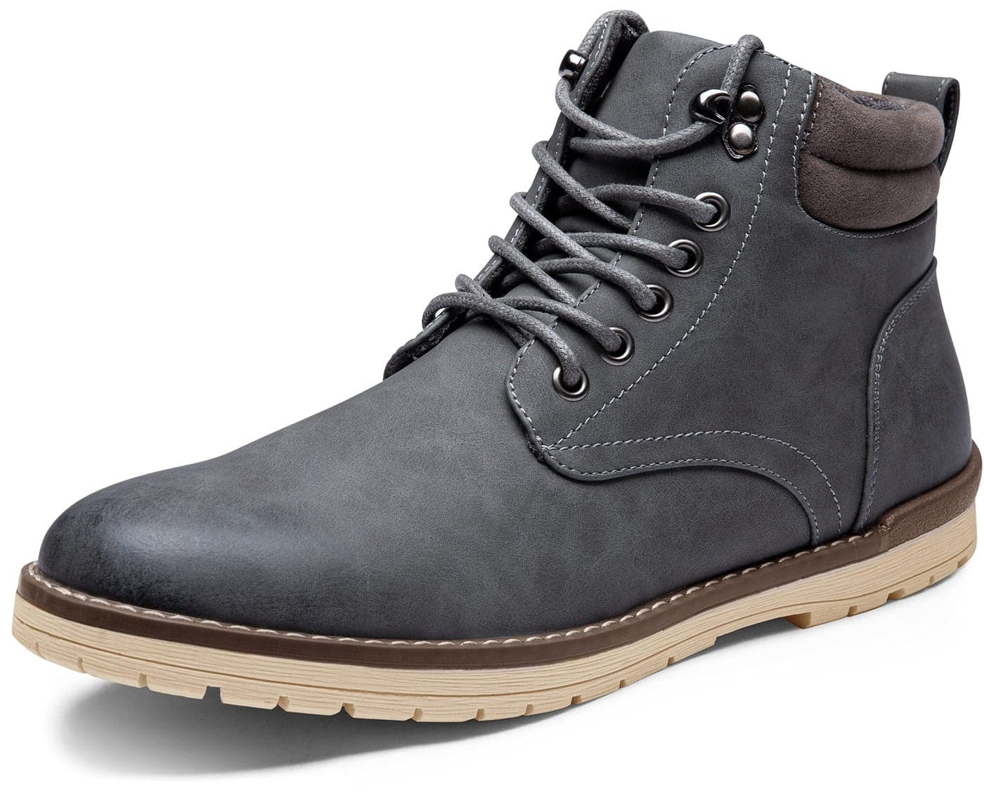 Vostey Men's Hiking Boots Waterproof Casual Chukka Boots for Men(BMY670B Grey 10.5)