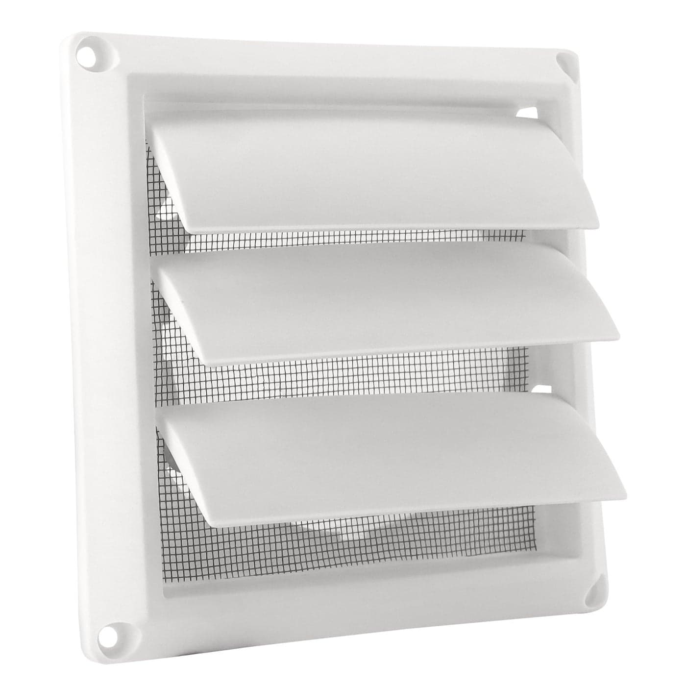 Vypart 4 Dryer Vent Cover for Exterior Prevent Rats and Birds Outdoor Vent Cover for House White Dryer Vent Cap with Screen Easy Installation