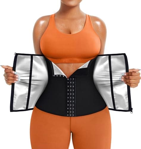 TrainingGirl Waist Trainer for Women Lower Belly Waist Trimmer Corset Tummy Wrap Workout Sweat Belt Band Sports Sauna Suit