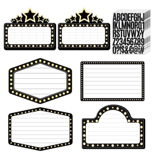 Feifeiya 6 Pack Wedding Bottle Service Sign with Letters Sticker Entrance Props Bridal Party Nightclub Bottle Service Sign with Letters for Nightclub Clubs Weddings Parties(Classic,Black)