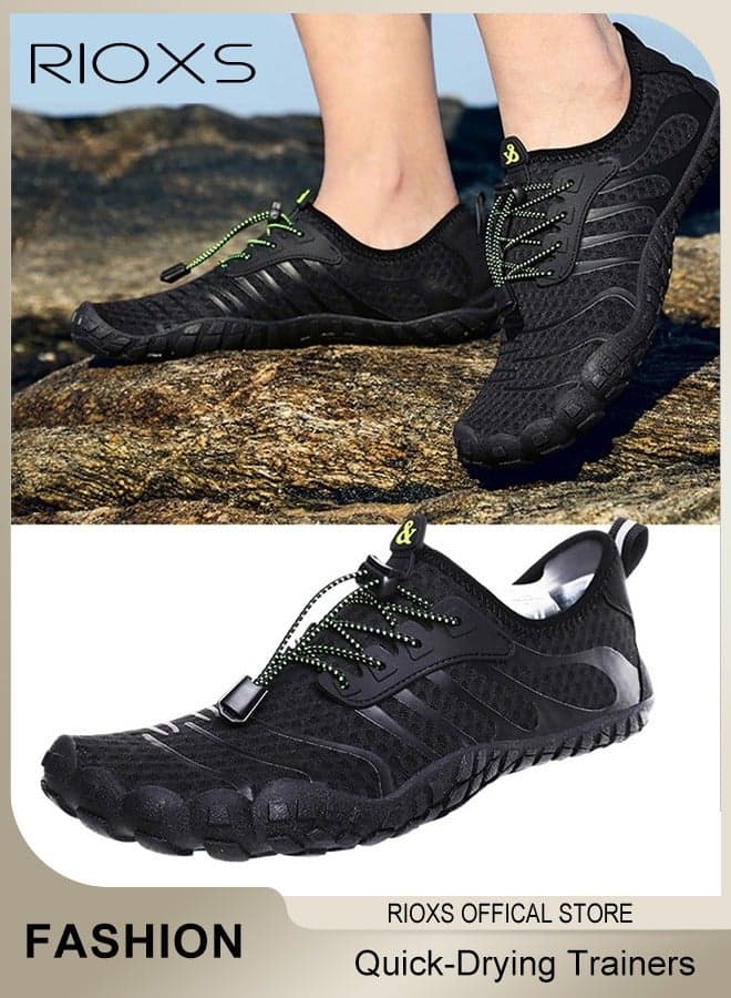 Men's Trainers Women's Water Shoes, Unisex Barefoot Shoes, Quick Dry Aqua Swim Shoes, Women's Men's Sports Shoes, Outdoor Beach Walking Shoe for Men and Women, Athlesiure Shoes for Pool Beach Surf Water Yoga, Anti-slip Hiking Kayaking Trainers, Breathable Footwear