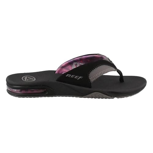 REEF FANNING Sandals - Women's, BLACK/GREY 7