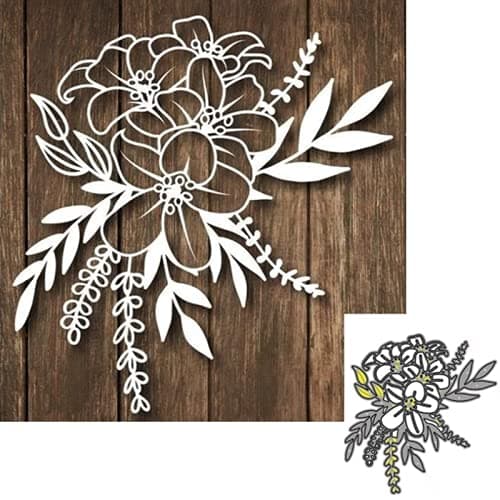 XMYXCRAFT Flower Metal Die Cuts,Blossom Cutting Dies Cut Stencils DIY Scrapbooking Photo Album Decorative Embossing Paper Card Making Craft