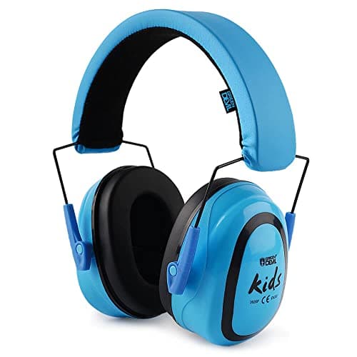 GREEN DEVIL Kids/Toddler Ear Protection Safety Ear Muffs Design For Age 3-16 Noise Cancelling Headphones SNR 27.4dB Hearing Protection Earmuffs Sensory Headphones for Autism Kids (Blue)