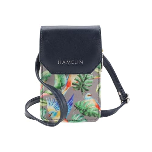 HAMELIN Small Crossbody Mobile Sling Bag for Women |Stylish Phone Pouch with Adjustable Strap|Phone Purse For Women|Versatile Mobile Pouch for Womens |Ideal Gift For Woman | Lilac Flutter