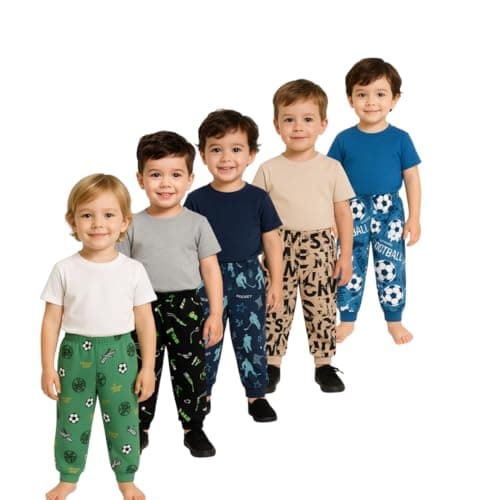 UZARUS Cotton Pyjamas with All Over Print for Baby Boys Unisex (Bright Colors)(Regular Fit)(Pack of 5) (5, Multicolor 3, 2 Years - 3 Years)
