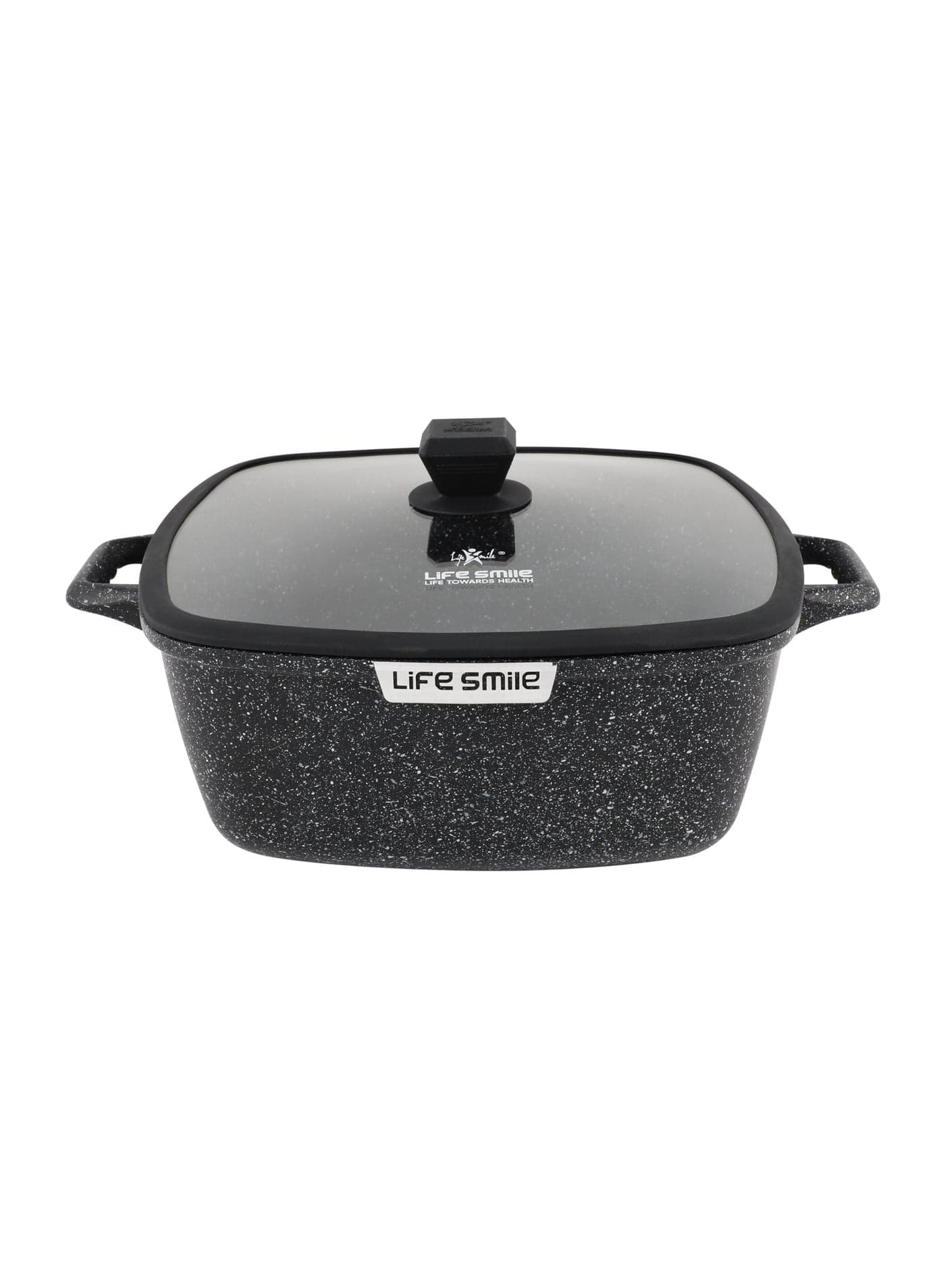 Life Smile Granite Nonstick 32cm(9.8L) Soup Pot with Lids– Induction Compatible Aluminum Pots, PFOA-Free, Scratch Resistant