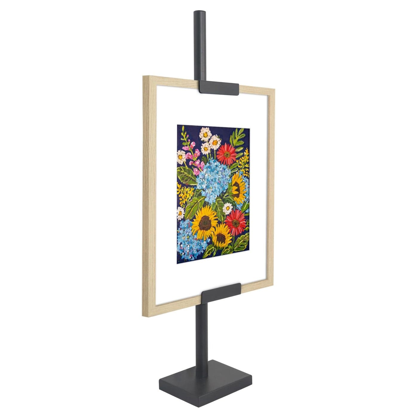 Americanflat Adjustable Tabletop Easel Stand for Picture Frames up to 28 Ideal Picture Frame Stand to Display Art Signs or Photos Use Easel Stands for Home or Events Black