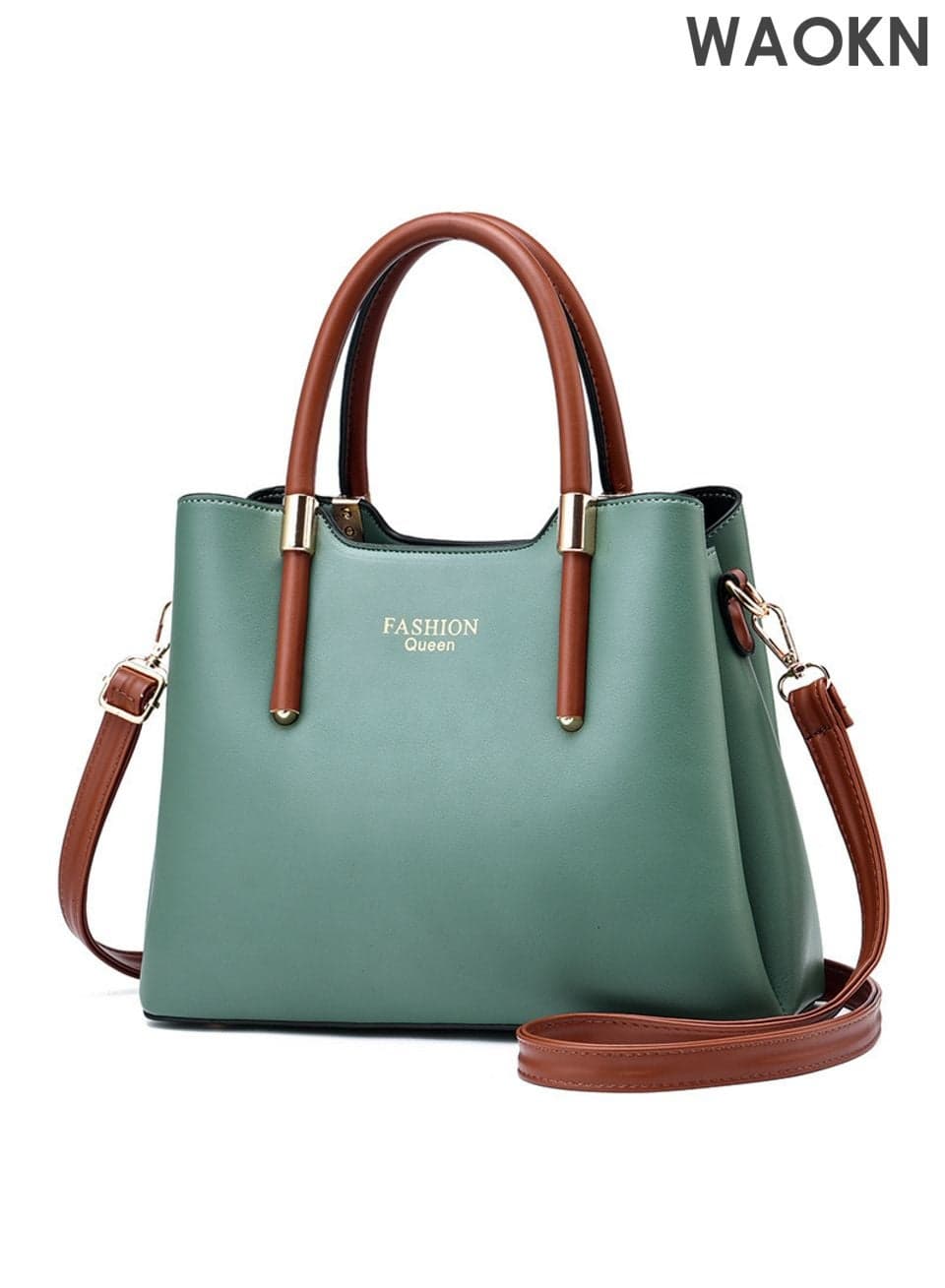 Women's Retro Elegant Handbag , Advanced Leather Bucket Shoulder Bag , Ladies Unique Chic All-Match Large Capacity Crossbody Bag , green for Mother/Wife/Girl Friend Gift ,unisex ,Suitable for work and shopping .