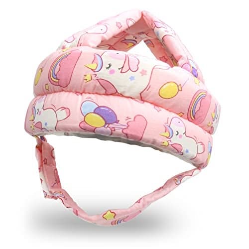 REFLYAWAY Baby Head Protector Baby Helmet for Crawling Walking, No Bumps Safety Head Adjustable Protective Cap for Walking, Playing (Unicorn)