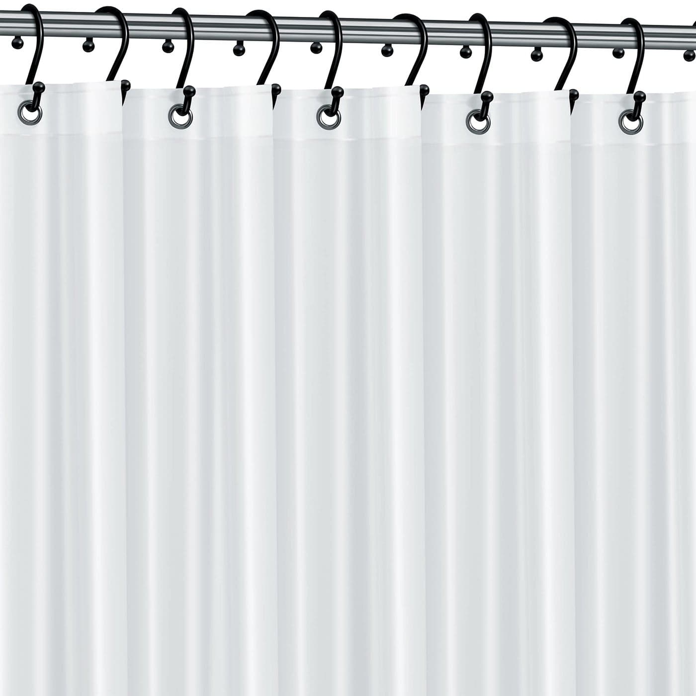 Premium Shower Curtain Liner 72W X 72H PVCFree 6G PEVA Shower Curtain with 12 Rust Proof Grommets And Magnetweighted Bottom Hem Moisture Stain Proof Shower Curtain Liner Clear