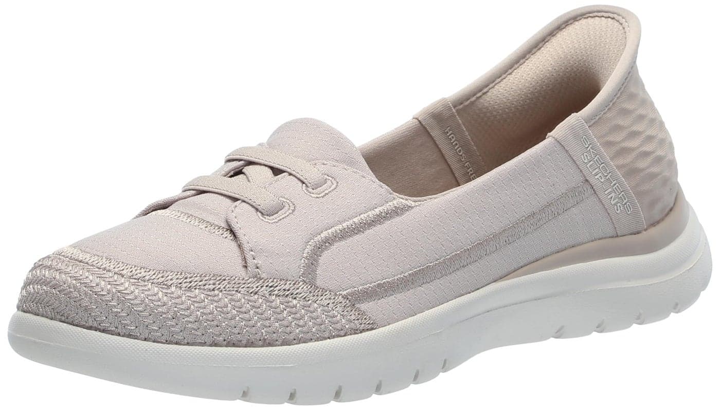 Skechers Women'sSlip-ins: On-The-GO Flex - Top Notch, Taupe, 8.5
