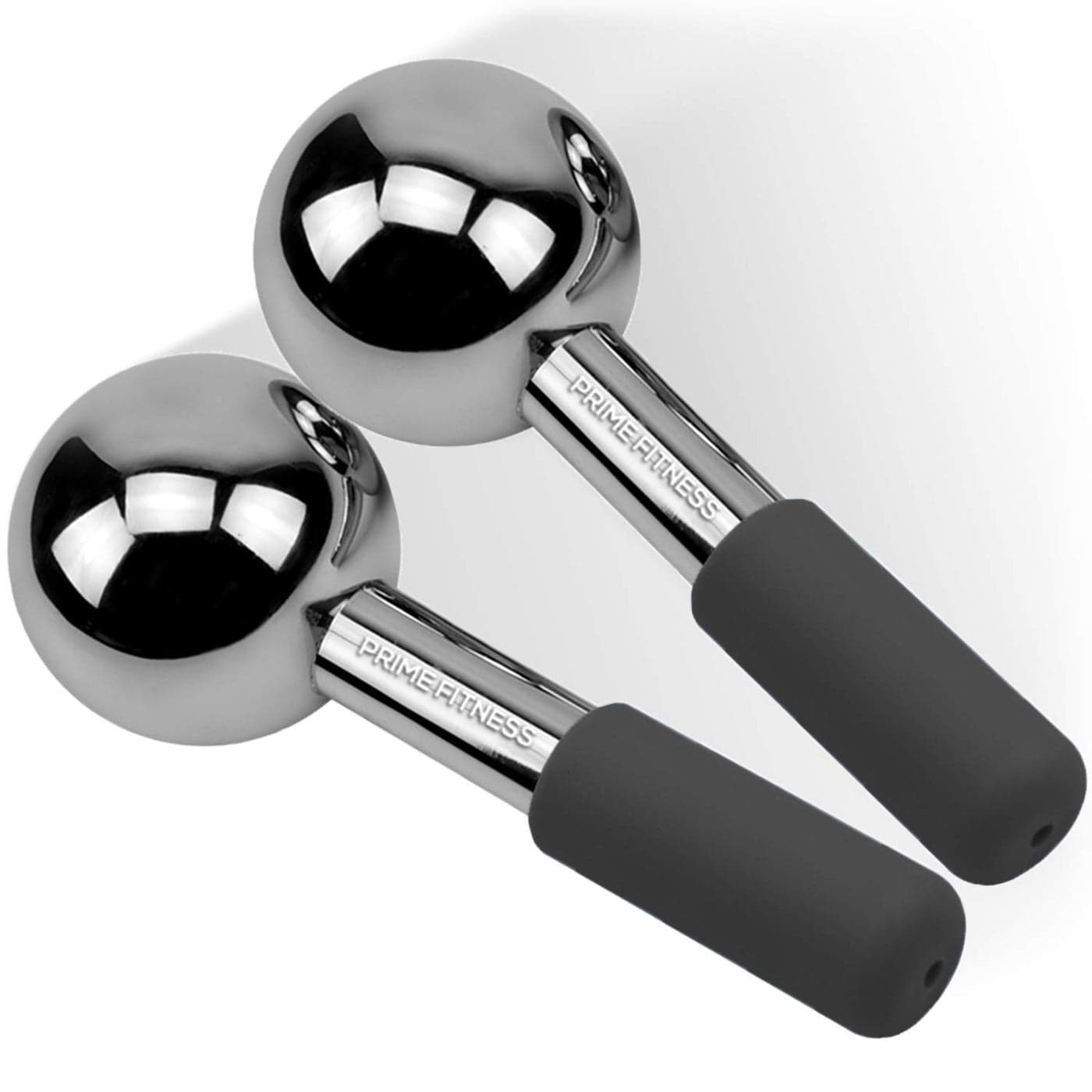 Ice Globes for Facials Unbreakable Steel Cooling Roller Cryo Sticks for Face Massager for Face Neck Eyes Skin Care for Dark Circles Puffiness Wrinkles Collagen Production Black