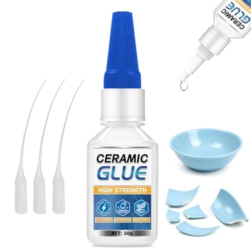 Ceramic Glue Repair Kit 30g Ceramic Glue for Pottery Porcelain Mugs Dishes Glass and More Waterproof High Temperature Resistant