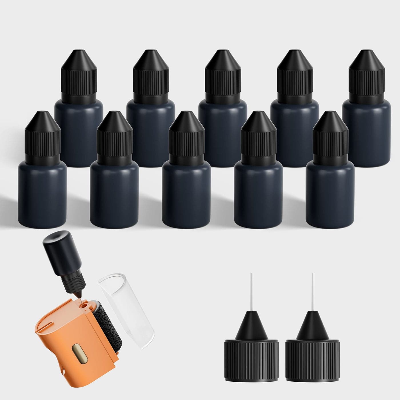 Lomil Identity Protection Roller Stamps Wide Identity Theft Protection Stamp for ID Blockout with Refills Privacy Confidential and Address Blocker BlackRefills 10 Pack