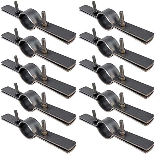 Highcraft DMSTQM11210 Riser Clamp Vertical Pipe Hanger for Copper Iron CPVC PEX 112 in Uncoated Steel 10 Pack