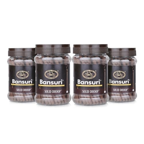 Cycle Pure Bansuri Bambooless Dhoop Sticks for Pooja | 100g Each, Pack of 4 | Loban Fragrance | Handcrafted Dhoop Batti for Pooja, Meditation, and Daily Use