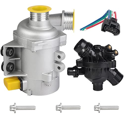 Electric Engine Water Pump 11517586925 Thermostat Fit for BMW 325i 325xi 328i 328xi 330i 330xi 525i 525xi 528i 528xi 530i 530xi x3 x5 z4 Replaces OE 11517521584 11517546994 11517563183 11517586924