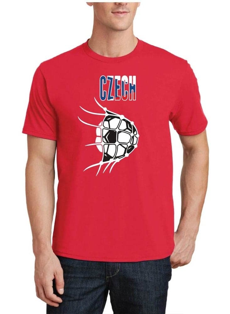 Czechia Unisex Adult T-Shirt - Short Sleeve Round Neck Cotton Tshirt for Men and Women - Soft and Comfortable - Gift for Football Fans Search this page
