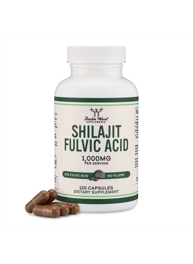 Shilajit Fulvic Acid 1,000mg per Serving, 120 Capsules