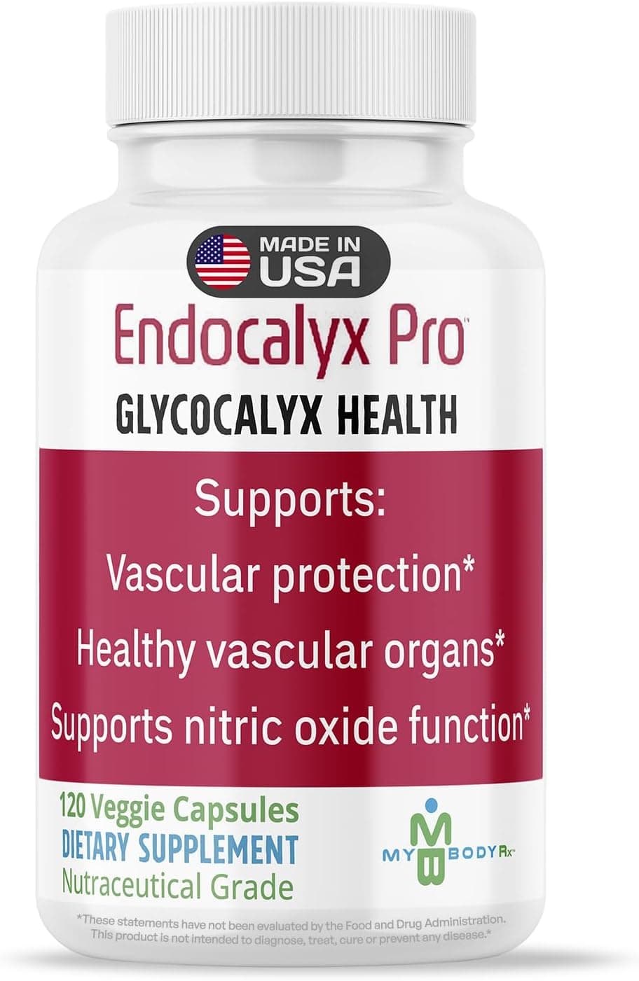 Endocalyx Pro Supplement Endothelial Glycocalyx Support 120 Capsules Vascular Microcirculation Health ClinicallyStudied Patented Supports Nitric Oxide Functions