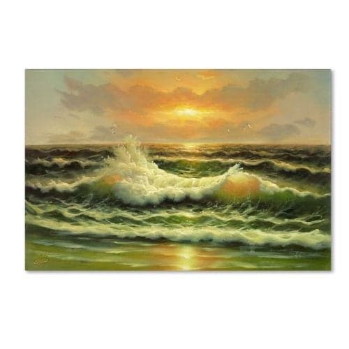 Trademark Fine Art Sunset Artwork by Rio, 16 by 24-Inch