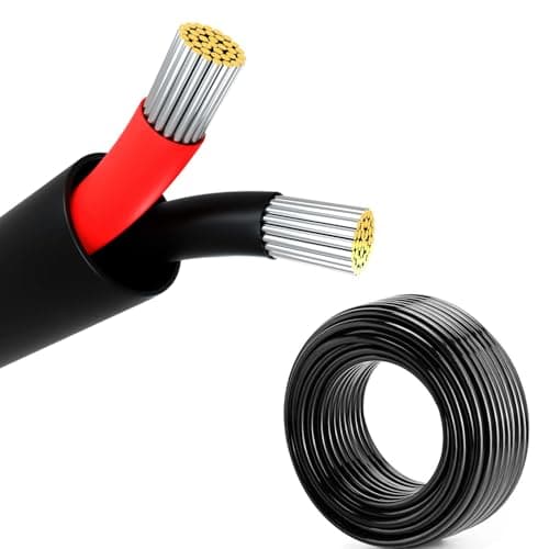 20 Gauge Wire, 2-Conductor Electrical Wire. 20 AWG Stranded Flexible PVC Tinned Copper 20/2 Cord Extension Cable is Used for LED Lamp Lighting, Automotive, Speaker, Audio, Power, etc. (33FT - 10M).