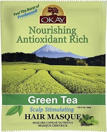 OKAY Pure Naturals Green Tea Nourishing Antioxidant Rich hair Masque 15 Ounce 004 kg