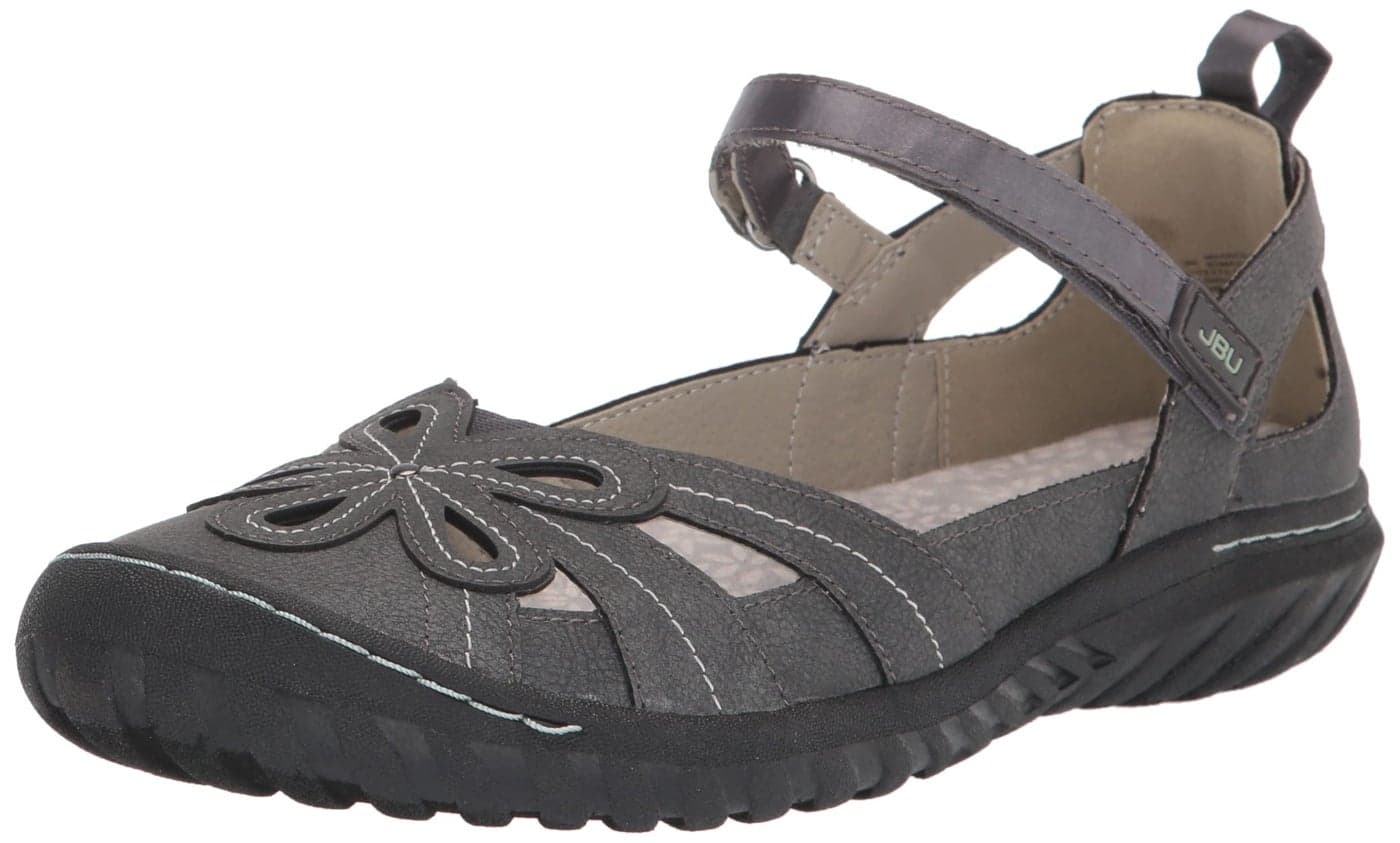 JBU by Jambu Womens Magnolia Mary Jane Flat Charcoal 75
