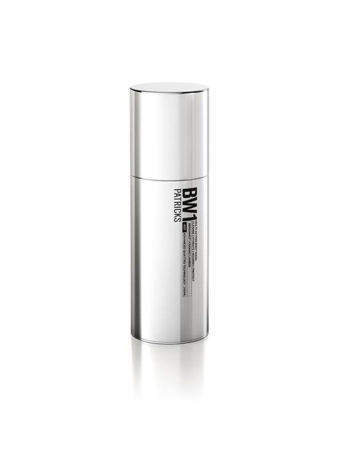 BW1 All-In-One Body & Face Wash - Men's Shower Gel for Anti-Aging Hydration, Deep Cleanse & Acne Skin - With Salicylic Acid, Vitamins A+C+E & Bergamot Amber Scent, 6.80 fl oz