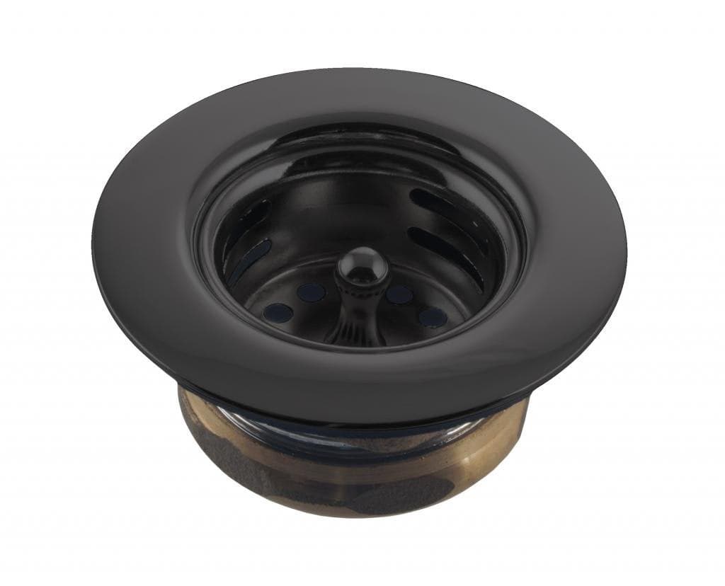 Westbrass Midget Duo Post Style Bar Sink Strainer Matte Black D22062