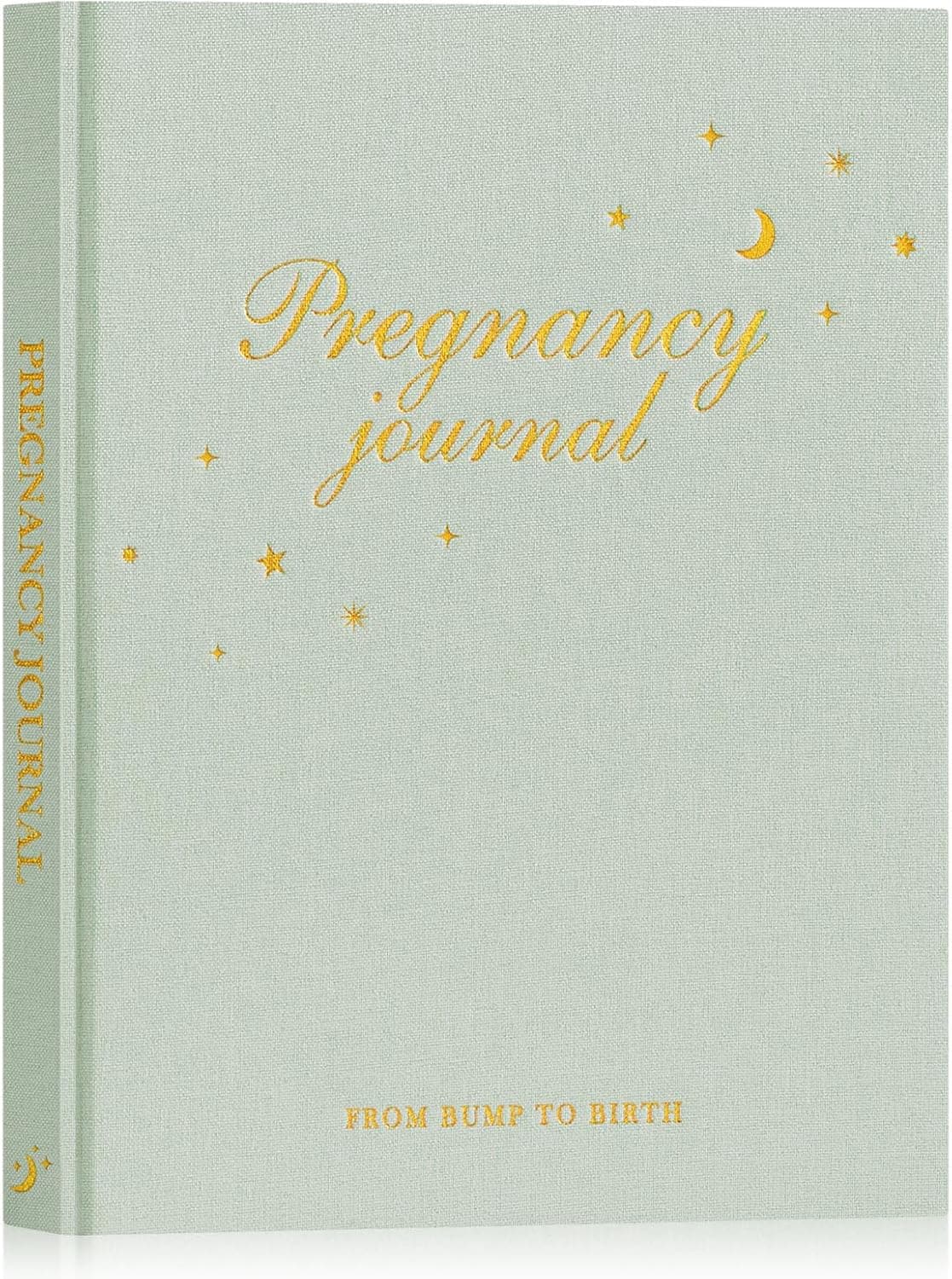 Lanpn My Pregnancy Journal Memory Book for First Time Mom 156 Page Pregnant Announcement Must Have Planner Mom to Be Scrapbook Keepsake Gift Pregnancy Tracking Diary for Expecting Parent Sage Green