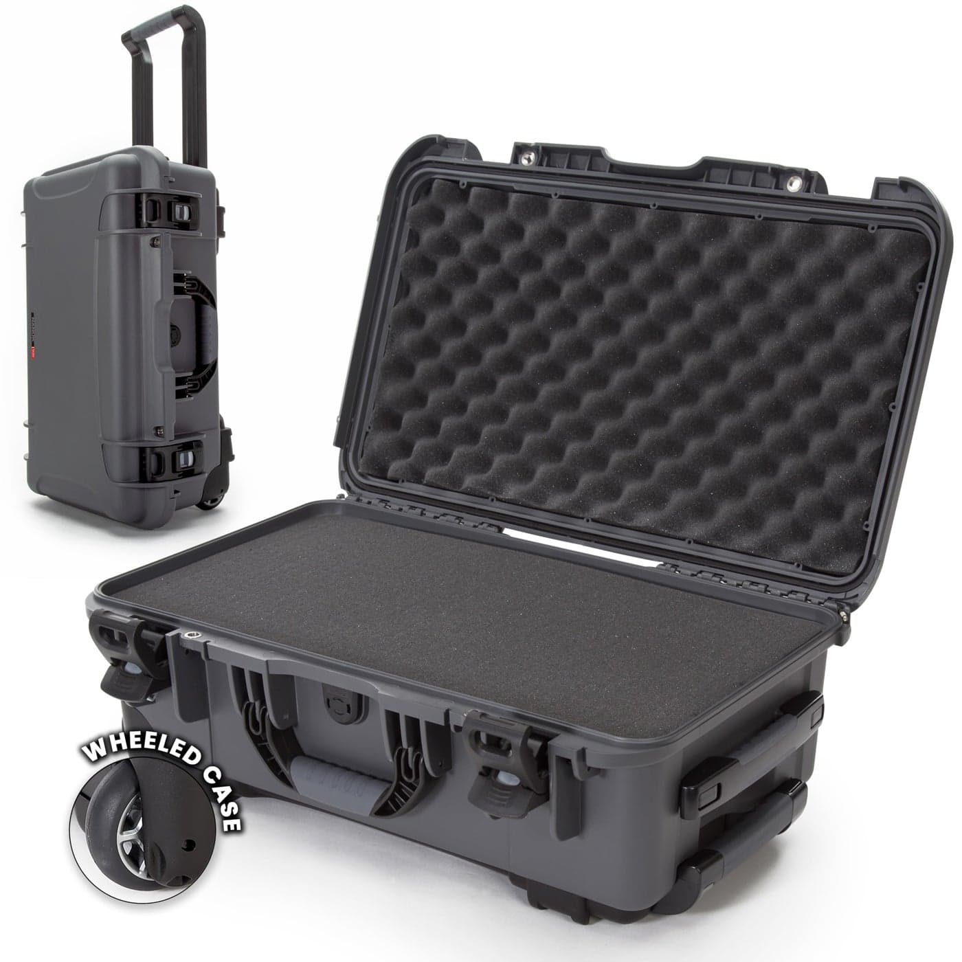 Nanuk Wheeled Series 935 Lightweight NK7 Resin Waterproof Protective Case with Foam for DSLR Camera 3 Lenses Flash Graphite