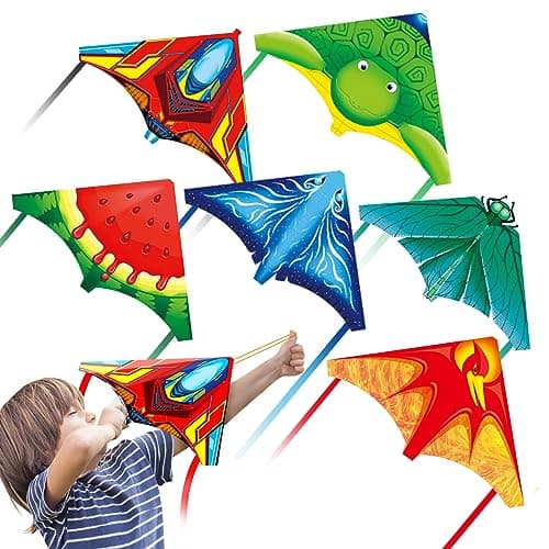 YongnKids 6 Pack Mini Kite for KidsAdult Finger Launcher Kites Easy to Fly on Beach ParkPlazaGardeBackyard Birthday Easter Gifts for Boys Girls Ages 3 4 5 6 7 818 Years Outdoor Toys