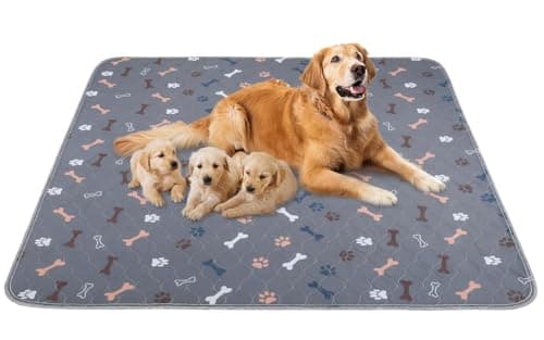Baodan Washable Pee Pads for Dogs 2Pack Reusable Puppy Pads Fast Absorbent Dog Pee Pads for Crate Pet Training Pads Waterproof Whelping Pads for Dogs Bed Mat Crate Indoor Dark Grey 18x24