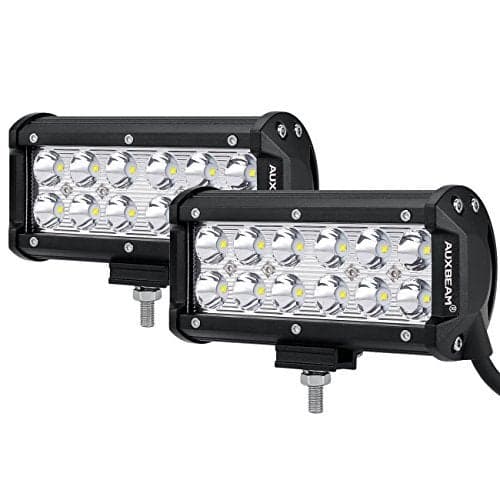 Auxbeam 7" Super Bright LED Spot Light Bar, 36W IP67 Waterproof - Off Road Driving Light for Trucks, 4x4, Military, Boating, Farming & Heavy Equipment