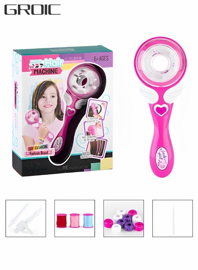Hair Braider Machine Automatic Hair Braider Electric Hair Braider Automatic Hair Braider Tool Hair Twister Machine Hair Braiding Machine Styling DIY Tool Twister Hairstyle Tools Kit Fashion Toy Kits
