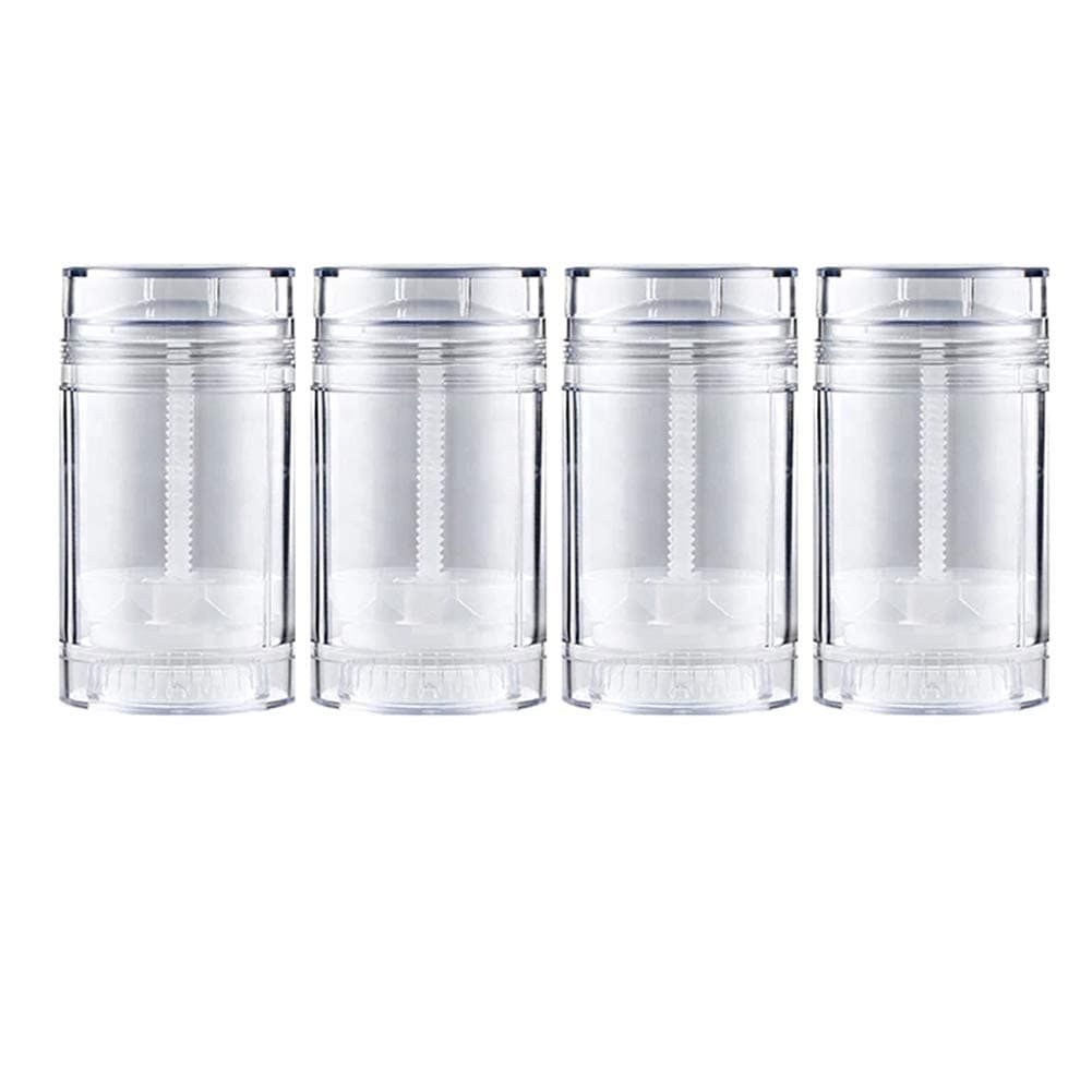 4 Pcs Deodorant Container Clear Empty Twistup Tubes DIY Deodorant Stick Containers Bottom Filling Gel Cosmetics Lip Balm Tube Bottle 50ml17oz