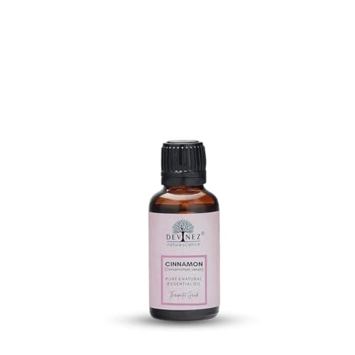 Devinez Cinnamon Essential Oil, 100% Pure, Natural & Undiluted, 50ml in Glass Bottle - Reduce Tension, Anti-Inflammatory, Body oils, Moisturizers, Air Fresheners, Aromatherapy, Helpful ins Hair growth, Thickening of Hair
