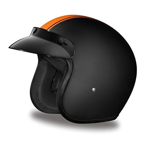 Daytona Helmets 34 Shell Open Face Motorcycle Helmet DOT Approved Lightweight Comfortable Vintage Design for Scooter Cruiser Street Bikes Adjustable Fit Enhanced Ventilation Clear Visor