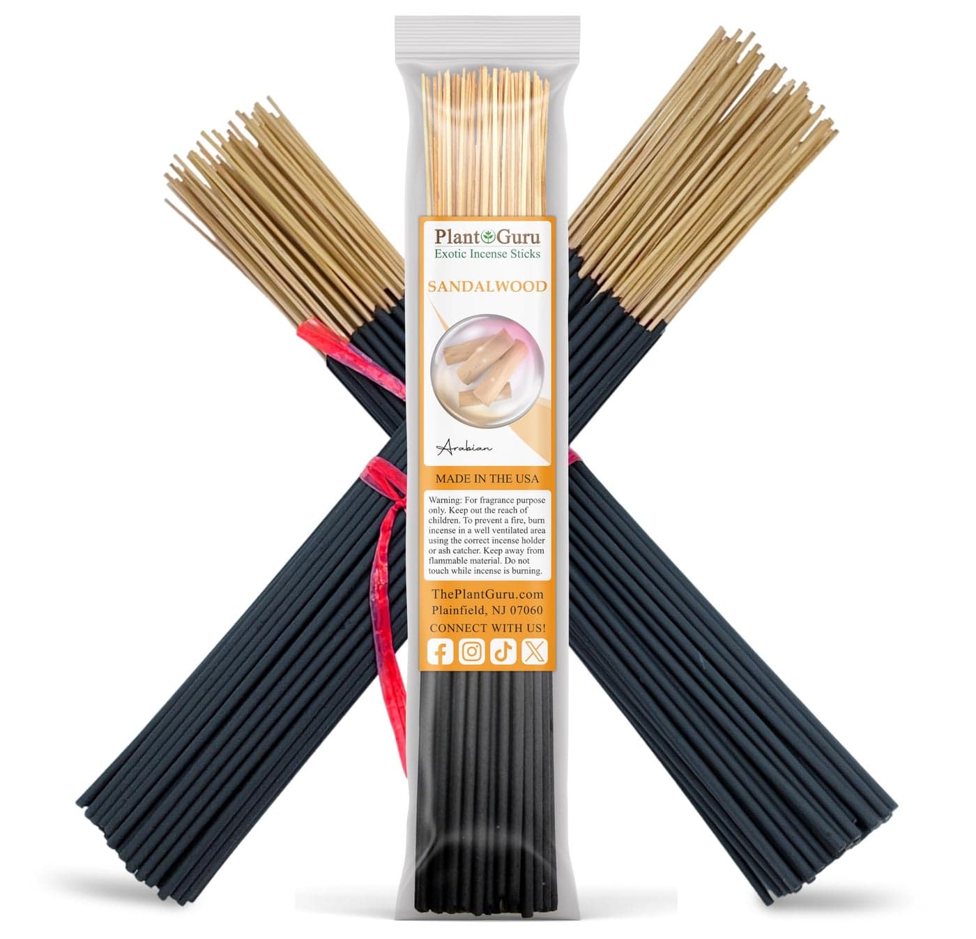 Sandalwood Incense Sticks 11 1 Bundle 85 to 100 Sticks Smooth and Clean Long Burn Time 45 to 60 Minutes