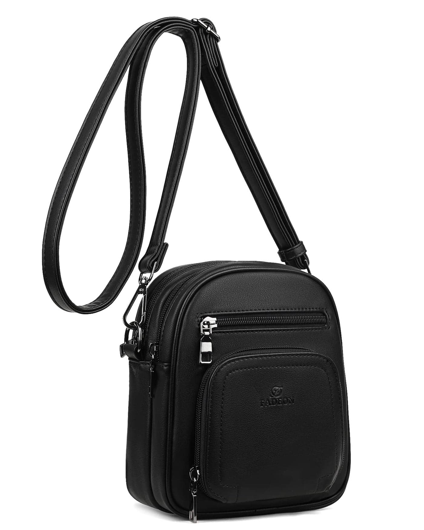 FADEON Small Purses for Women Crossbody Bags Designer PU Leather Mini Cross Body Purse Travel Shoulder Bag Card Slots