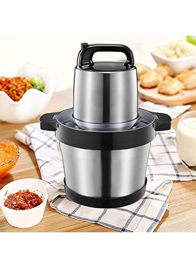 6L multi function electric taiwan stainless garlic household, mincer pate motorized food chopper meat grinder