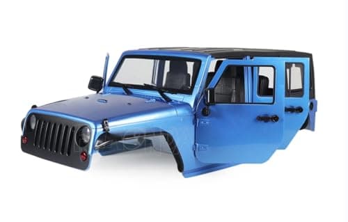 SCX10 Jeep Open Car Body110 RC Car Hard Body Shell Kit 313mm Wheelbase for RC Crawler Axial SCX10 90046 90047 RGT EX86100deep Blue